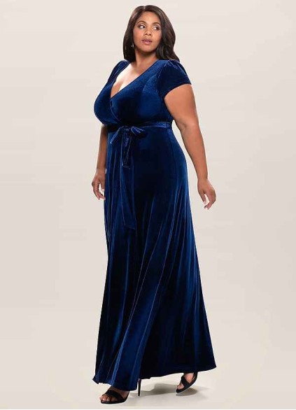 Blush Mark Dreaming Of You Navy Blue Velvet Maxi Dress Blush Mark Dreaming Of You Navy Blue Velvet Maxi Dress