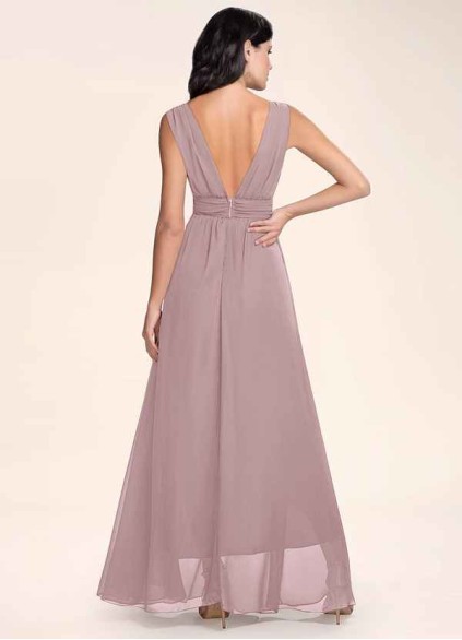 Blush Mark Dancing Queen Vintage Mauve Chiffon Maxi Dress Blush Mark Dancing Queen Vintage Mauve Chiffon Maxi Dress