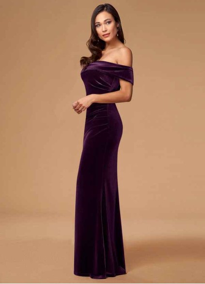 Blush Mark Sweet Thing Purple Velvet Maxi Dress Blush Mark Sweet Thing Purple Velvet Maxi Dress