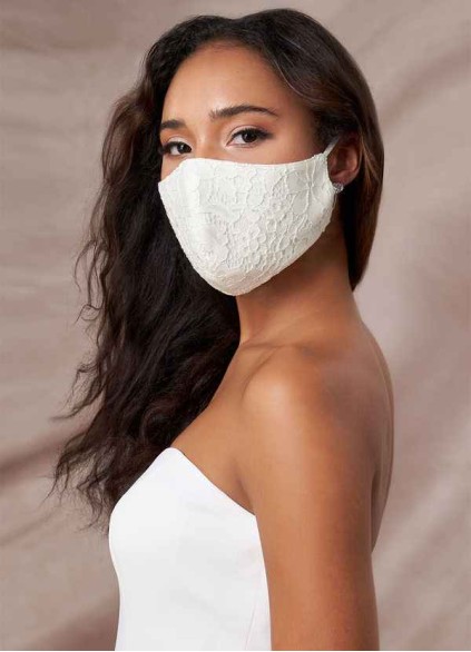 Dwolves Non-Medical Ivory Lace Reusable Face Mask