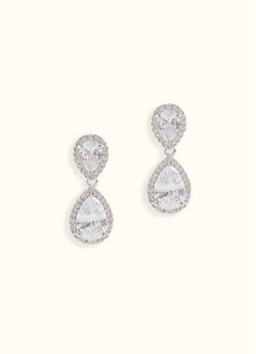 Stunning Silver Teardrop Earrings