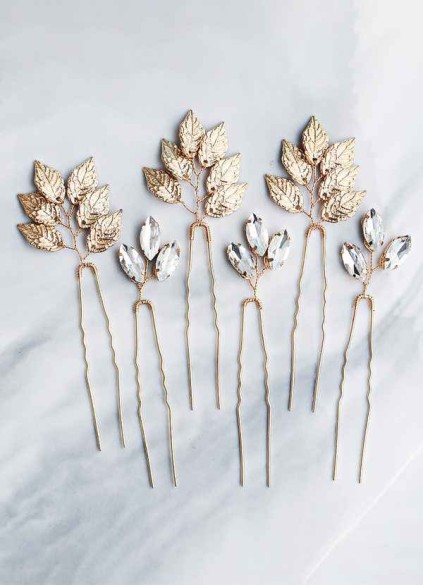 Dainty Leaf Hairpins Set Dainty Leaf Hairpins Set