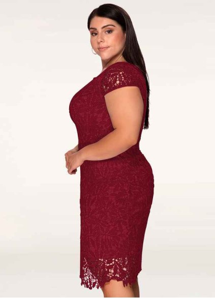 Blush Mark Heavenly Kiss Burgundy Lace Bodycon Short Dress Blush Mark Heavenly Kiss Burgundy Lace Bodycon Short Dress