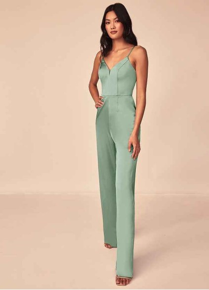 Dwolves Elizabella Stretch Satin Jumpsuit Dwolves Elizabella Stretch Satin Jumpsuit