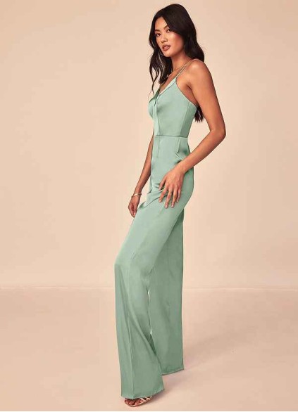Dwolves Elizabella Stretch Satin Jumpsuit Dwolves Elizabella Stretch Satin Jumpsuit