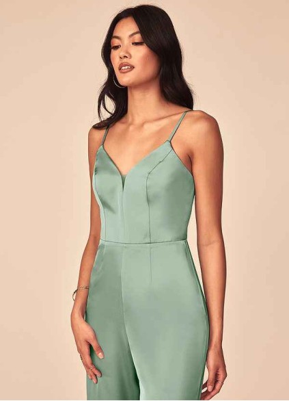 Dwolves Elizabella Stretch Satin Jumpsuit Dwolves Elizabella Stretch Satin Jumpsuit