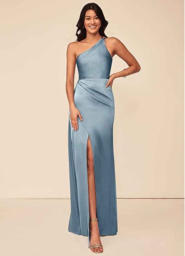 Dwolves Maron Stretch Satin Dress