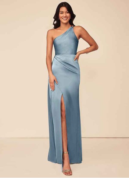 Dwolves Maron Stretch Satin Dress