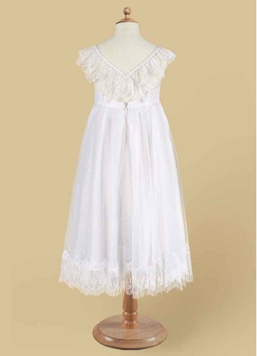 Dwolves Guava Flower Girl Dress