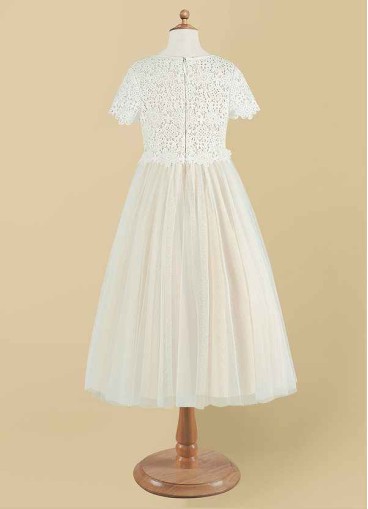 Dwolves Petal Flower Girl Dress