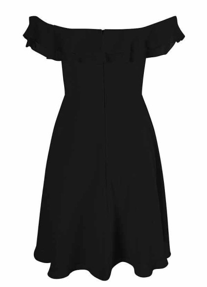 AZ Occasions Mini Chiffon Dress with Off the Shoulder Sleeves AZ Occasions Mini Chiffon Dress with Off the Shoulder Sleeves