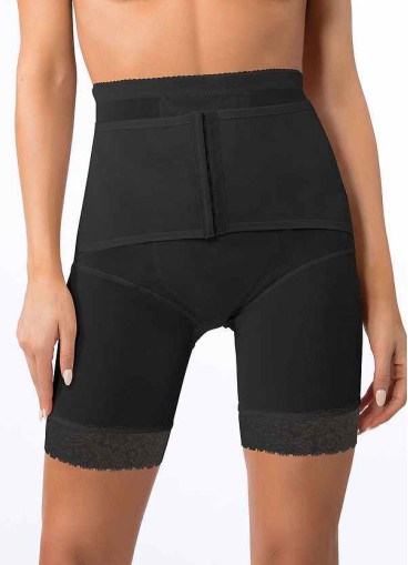 High Waisted Mid Thigh Padded Butt Shaper with Tummy Control