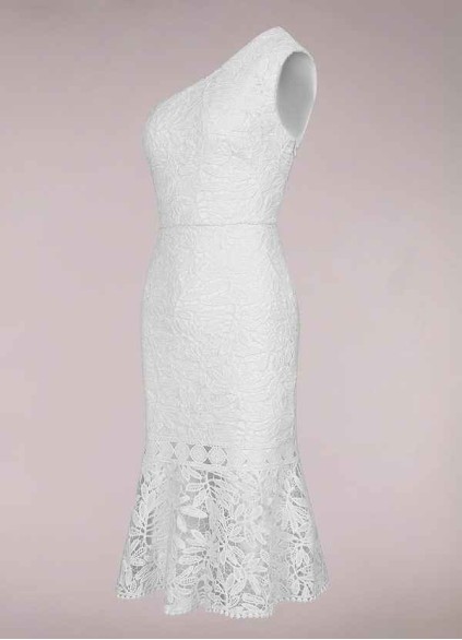 AZ Occasions Every Season Ivory Lace Midi Dress AZ Occasions Every Season Ivory Lace Midi Dress
