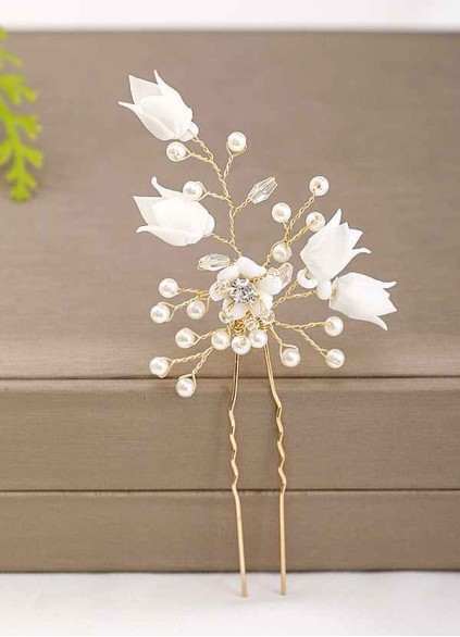 Rosebud And Pearl Hairpin Rosebud And Pearl Hairpin